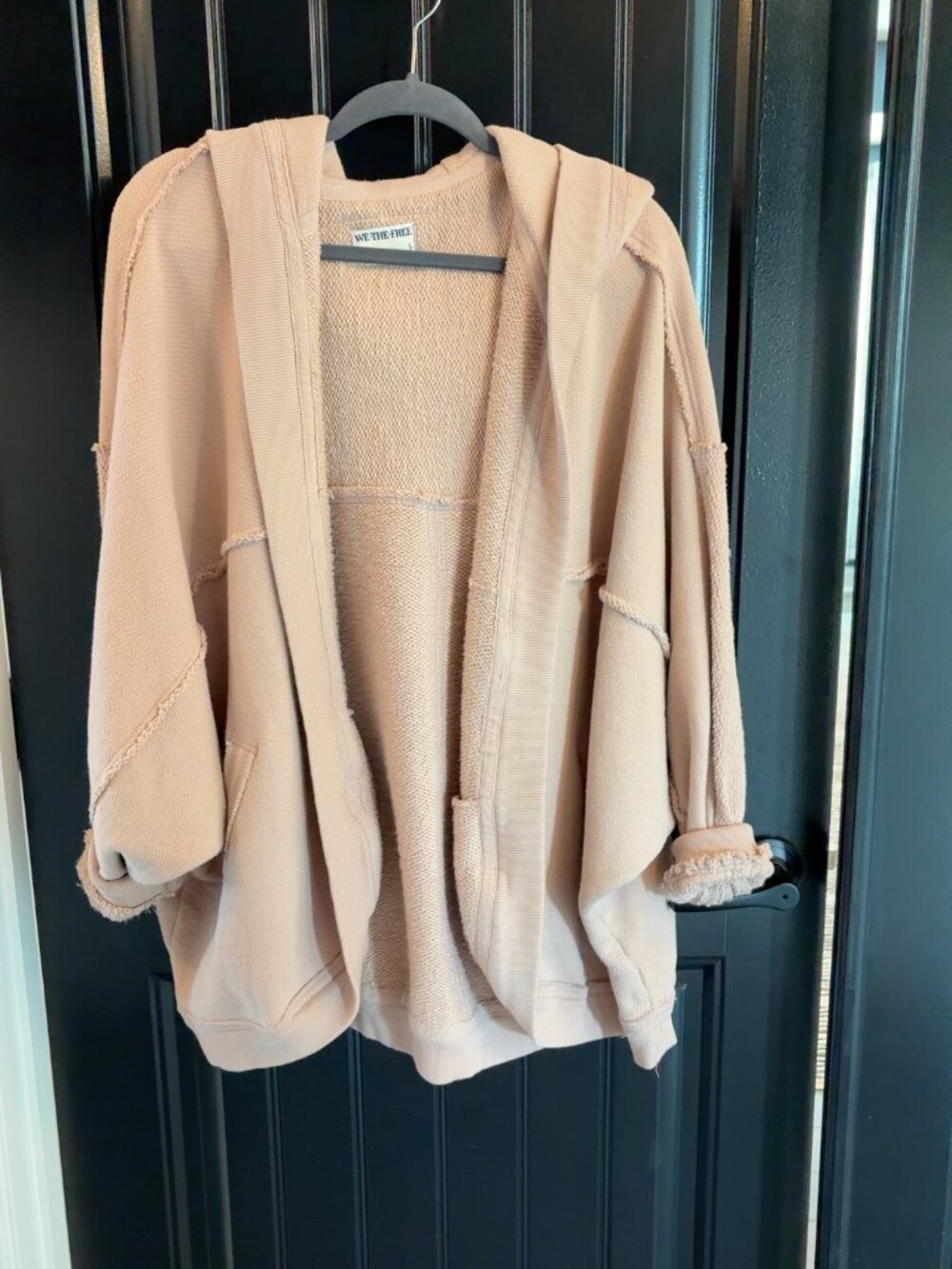 Free People We The Free Oversized Hooded Cardigan Sweatshirt Size S NWOT